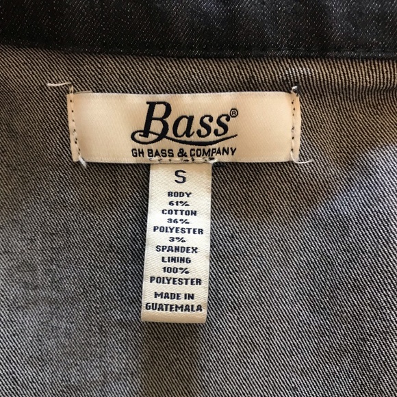 Bass Dark Blue Fitted Denim Jacket Size Small - Picture 4 of 4